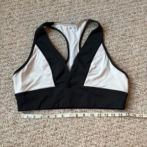 Alala Black and White Sports Bra